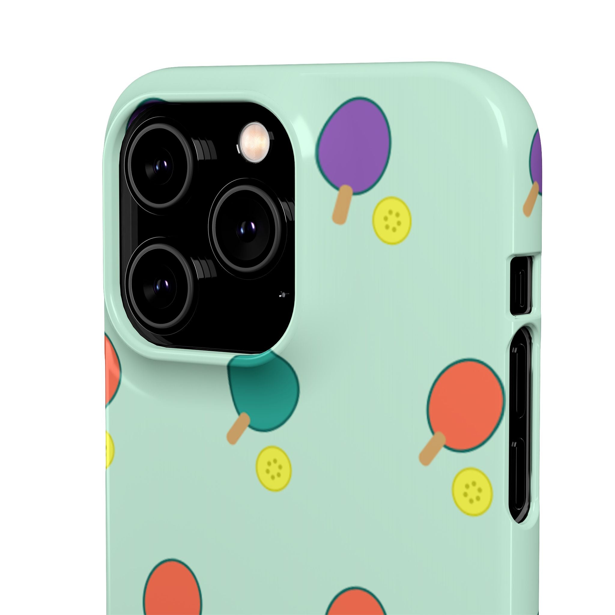 Ping Pong Paddle Pattern Phone Case — Mint Athletic Phone Cover