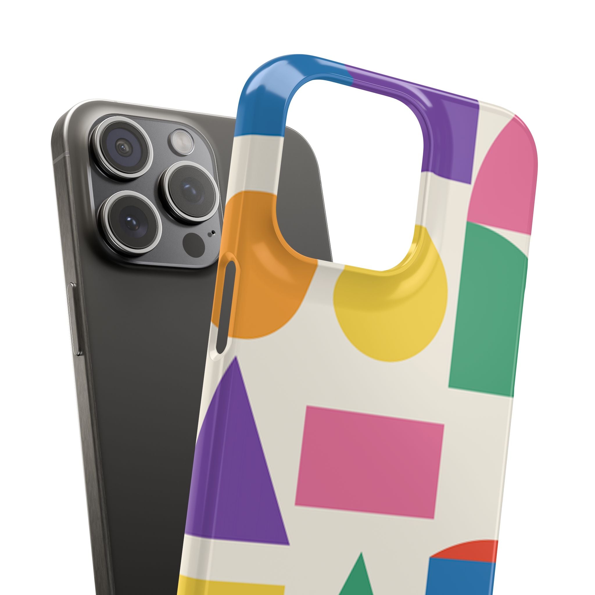 Color Block Shapes Phone Case