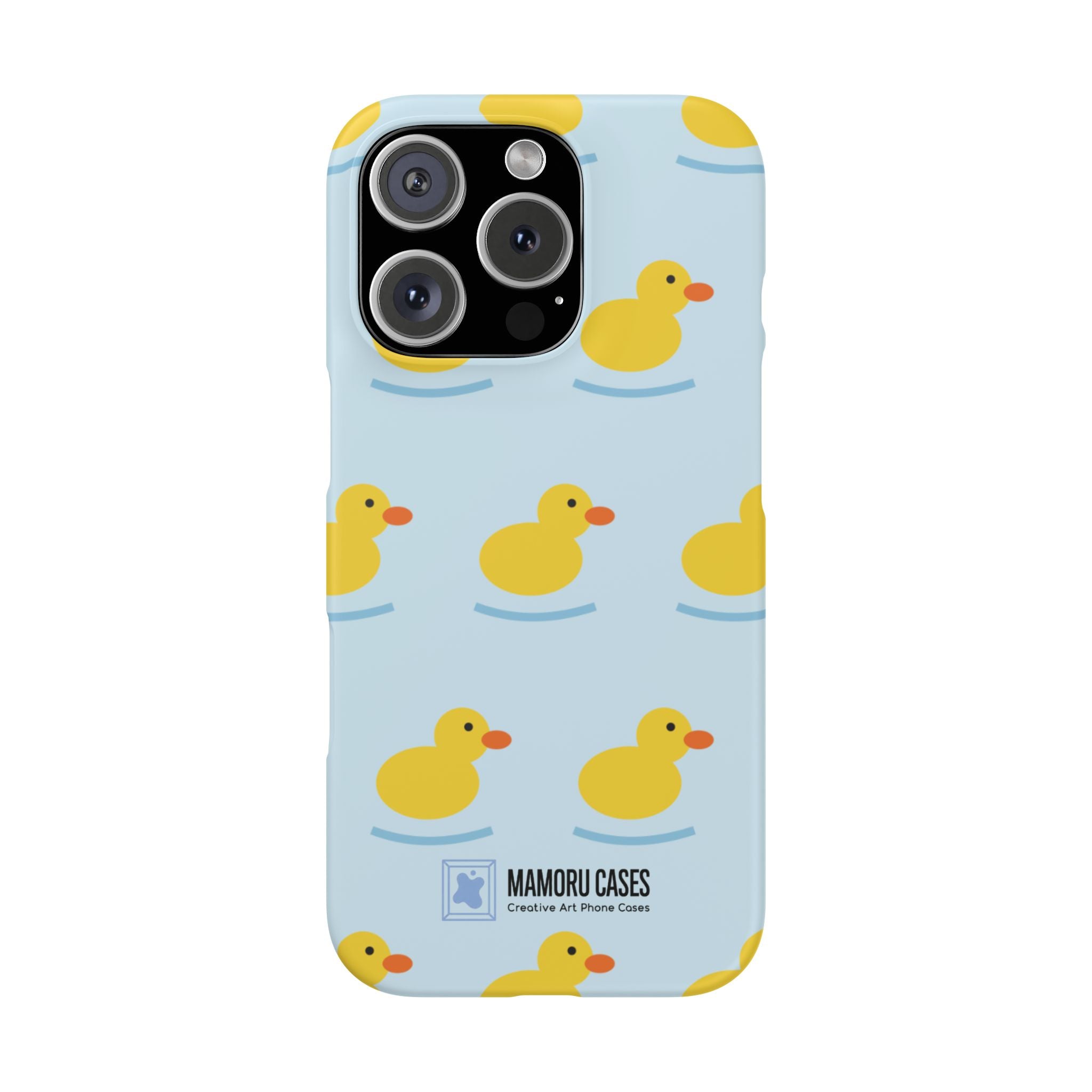 Rubber Duck Phone Case — Cute Yellow Duck Pattern iPhone Case